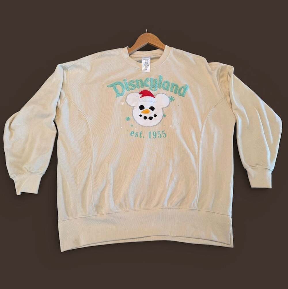 Disney Parks Disneyland Mickey Mouse Snowman Sweatshirt